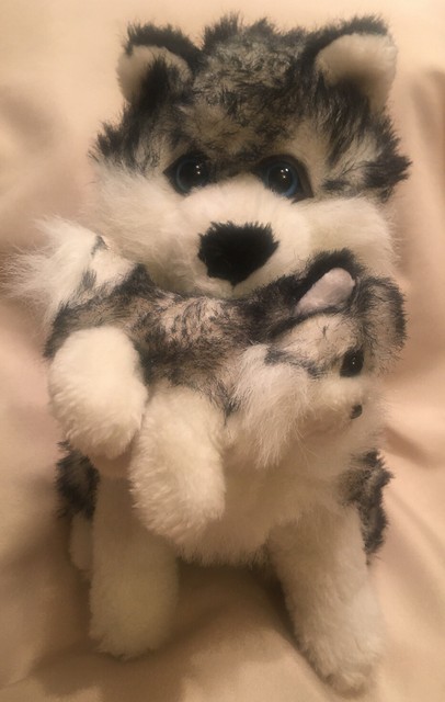 white labradoodle stuffed animal