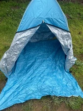 AUGYMER Pop Zip Door Pop Up Beach Tent Blue