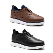 Bruno Marc Boy's Wingtip Dress Sneakers Oxfords Casual Lace-Up Brogue Shoes