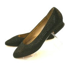 Salvatore Ferragamo Size 6 B Black Suede Stamped Women's Pump Shoe RETAIL 500