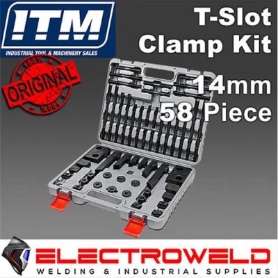 58 X ITM 14Mm T-Slot Clamp Holder Clamping Kit Vice Studs Blocks KKCLAMPKIT-14