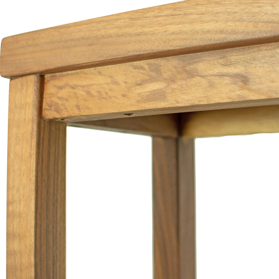 Rustic Country Farmhouse Walnut Entry Table and Accent Table, 44in Long X 30in - Image 4 of 4