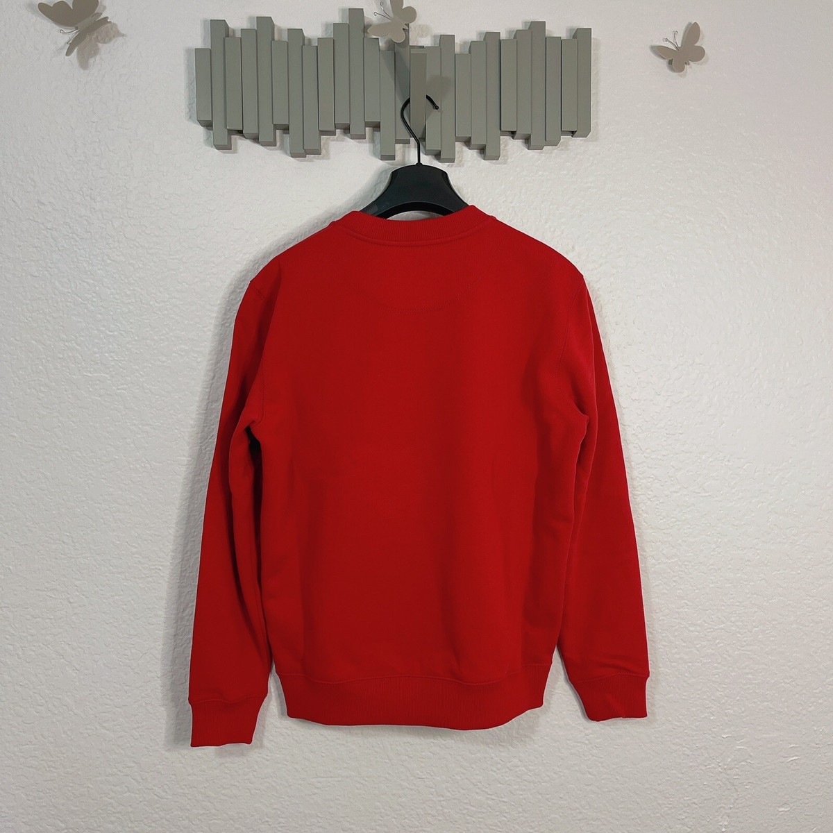Coach CE457 Signature Ski Crewneck Fleece Sweatshirt Red Catskills
