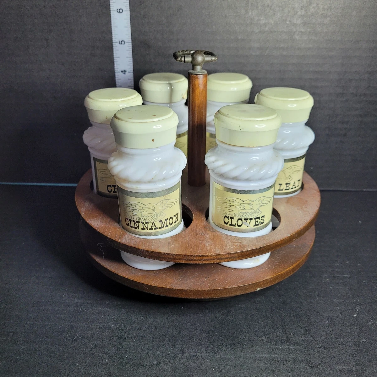 4 Glass Jar With Wood Spoon & Lid by Park Lane