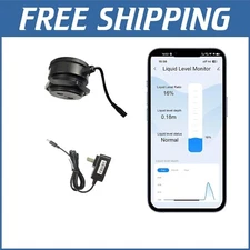 Contactless Ultrasonic Tank Level Monitor - Remote Alerts & Multi-Tank Support