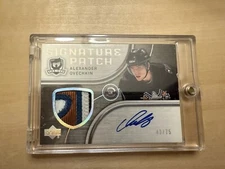 2005/06 UPPPER DECK  CUP  OVECHKIN  ROOKIE AUTO PATCH RPA  SIGNATURE PATCH /75
