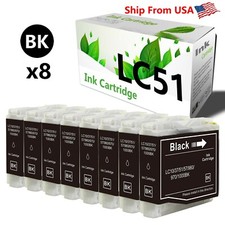 8-PacK LC51 LC-51 Ink Cartridge for DCP-330C MFC-240C Printer