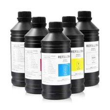 1000ML/Bottle LED UV Ink for Inkjet A4 UV Printer Epson R330 Printer