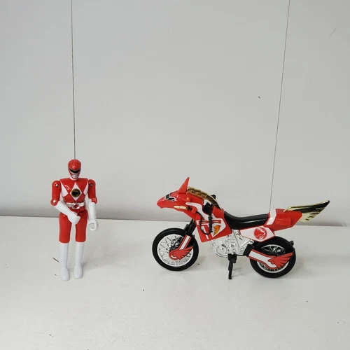 VTG Power Rangers Revvin Thunderbike w/ Red Ranger 1995 Bandai Bike Motorcycle