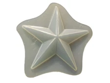 QTY 2 - STAR APPLIQUE PLAQUE 3 INCH  SOAP MOLD 4540 Moldcreations