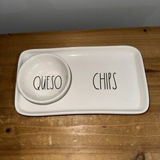 Queso Chips and Dip Bowl and Platter Rae Dunn