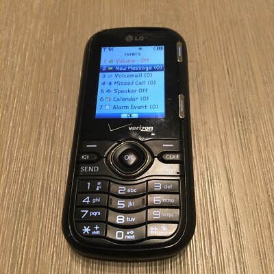 LG Cosmos Un250 - Black (Verizon) Fully Functional Cellular Phone