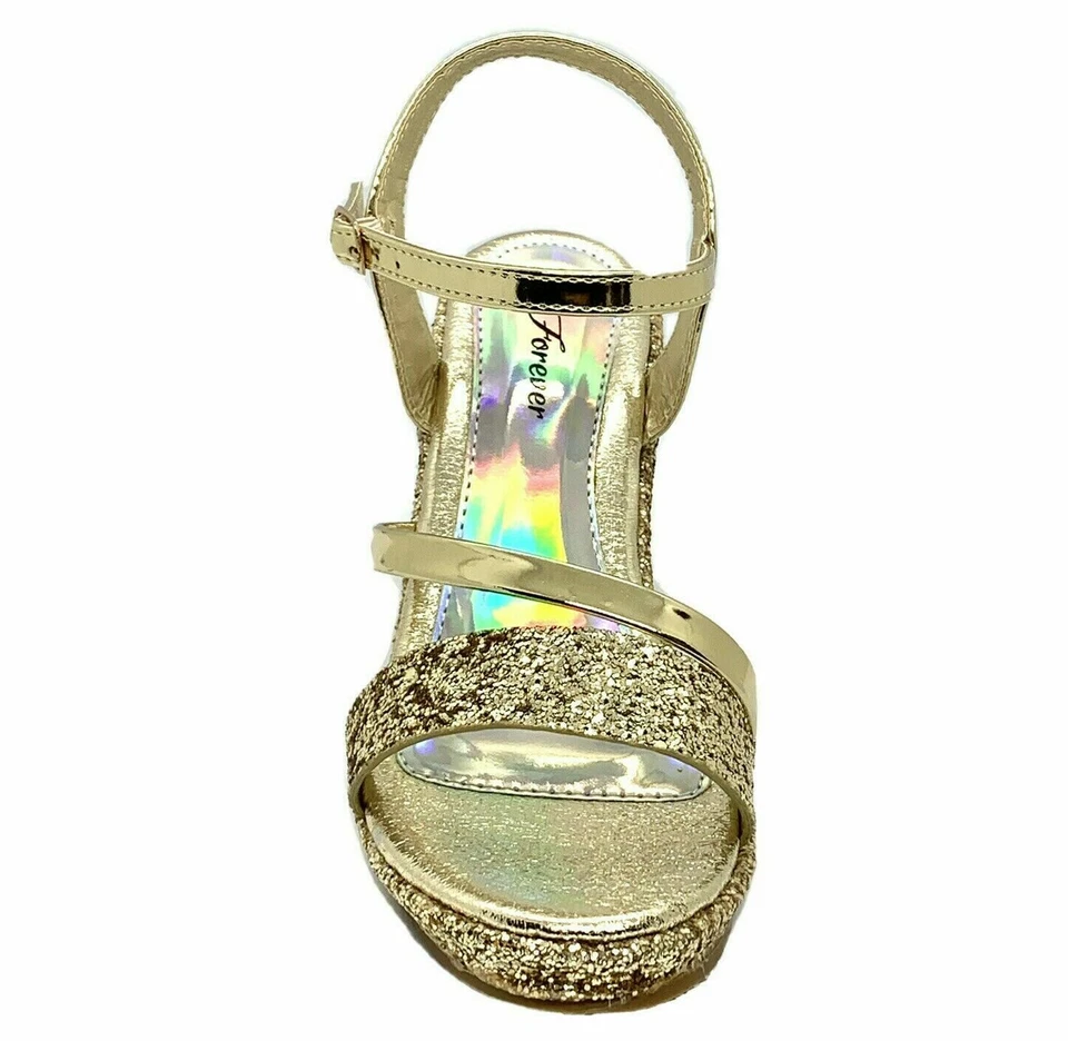 Zapatos de vestir Forever Mikki-13 dorados para mujer talla 8 Foto 2 de 4