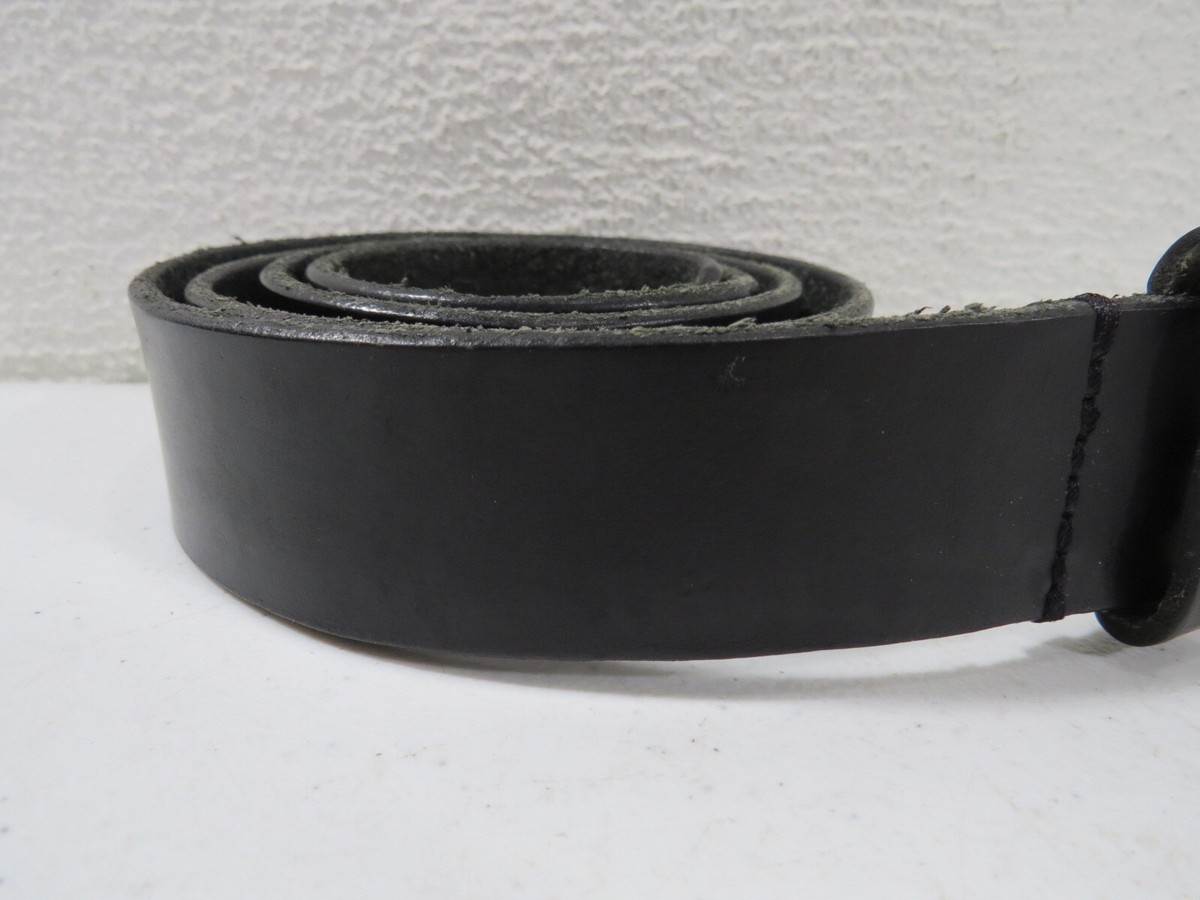 Timberland Black Leather Belt Mens 36 Silver Tone Buckle | eBay
