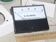 BRAND NEW 40 MA 40MA DC MILLIAMP CURRENT AMP A AMMETER ANALOG PANEL METER USA