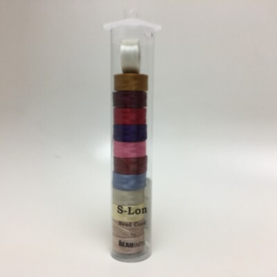 Beading Thread S-Lon Size Tex 35, 12 Bobbin Color Mix 