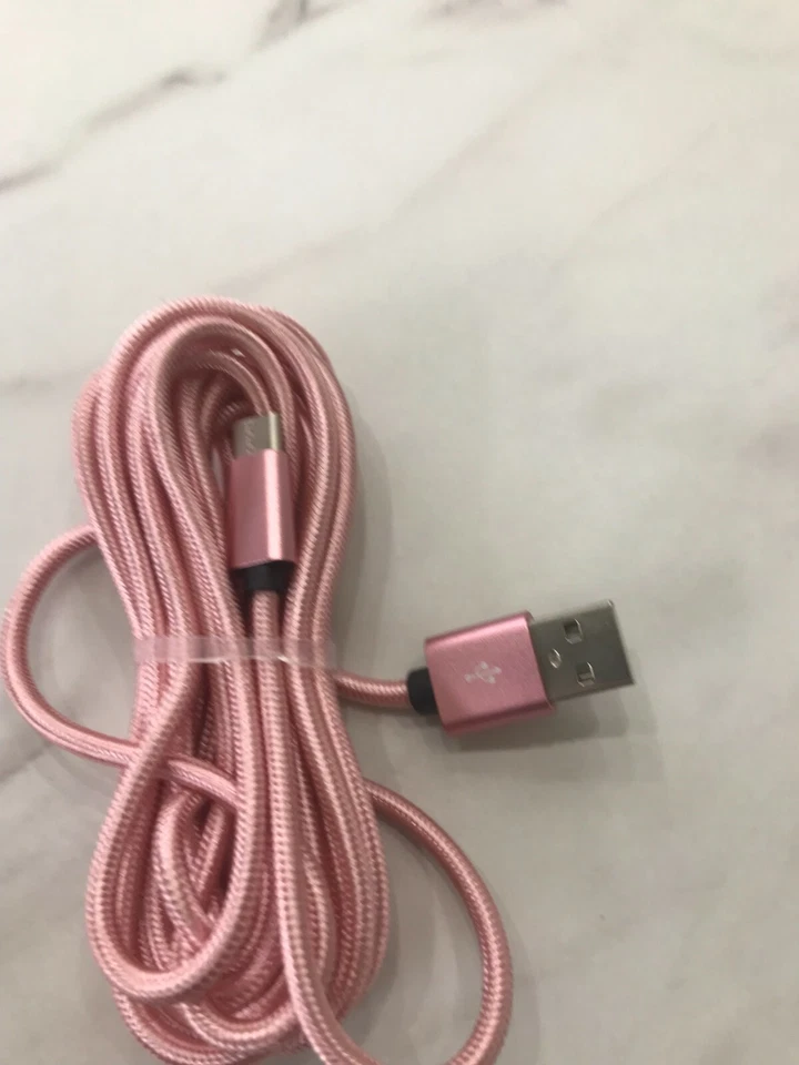 Cargador de cable micro USB trenzado de alta resistencia, cargador de 2M 3M para teléfono, mesas  Foto 2 de 4