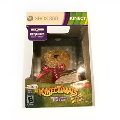 Microsoft Kinectimals Now with Bears! Xbox 360 Game & Plush Bear Toy Bundle CIB