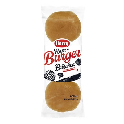 5x Harry Ham- Burger Brötchen extra soft je 6 Stück / Packung, je 300g