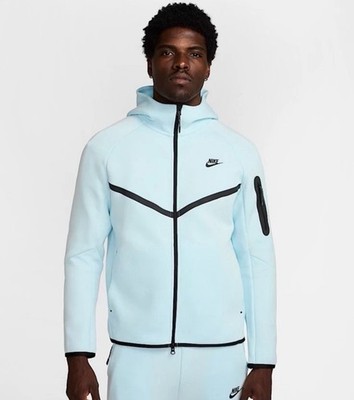 Nike Tech Fleece Windrunner Glacier Blue Full Zip Hoodie Mens