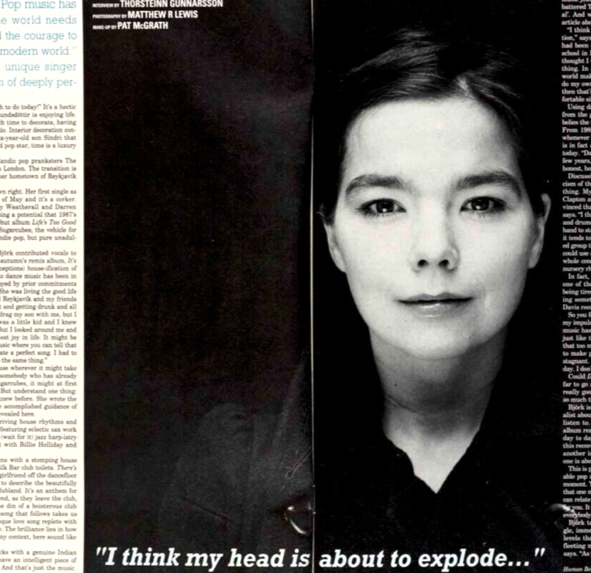 BJORK Judy Blame JAMIROQUAI i-D MAGAZINE May 1993 Chris Ofili