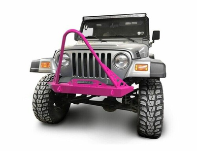 #ad Steinjager Front Off Road Bumper w Stinger Hot Pink for Wrangler TJ J0049301 $1188.99