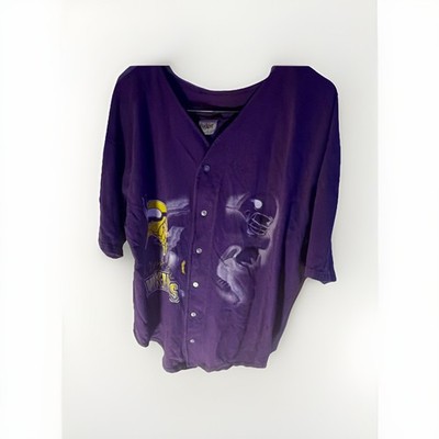 Badger Sportwear Minnesota Vikings NFL Football Shirt Purple Size XL