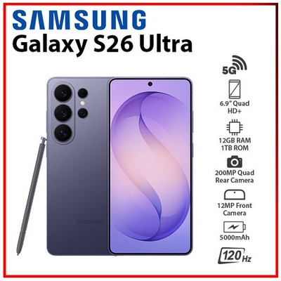 Samsung Galaxy S26 Ultra 12GB+1TB VIOLET Dual SIM Unlocked Android