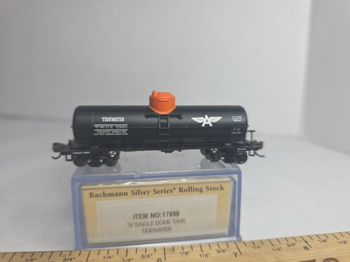 Bachmann Silver Serie N Escala Única Cúpula Tanque Coche Tidewater 17859 Nuevo en Caja | Zustand: New