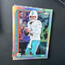 2025 Topps Chrome Quinn Ewers RC Silver Refractor #316 Miami Dolphins