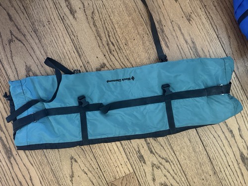 Vintage Black Diamond Rope Bag Teal/Black