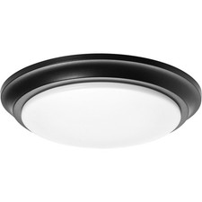 AFX Inc. BRNF14LAJD1BK Baron 1 Light 14 inch Black Flush Mount Ceiling Light