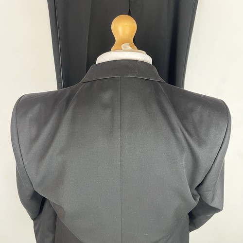 Marks and Spencer 3 Piezas Esmoquin Traje de Cena Para Hombre Negro 42S Chaqueta 36W 31L M&S - Imagen 9 de 24