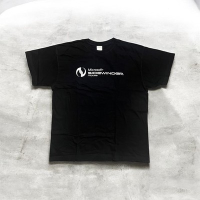 Vintage Microsoft Sidewinder Mouse Tee L Tech Y2K Rare 2000s T-Shirt Schwarz