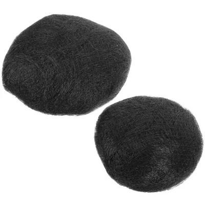 2 Pcs Cheveux Accessoires Postiche Chignon Désordonné Pince À De Coiffure - Photo 1/4