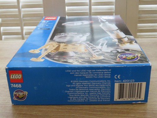 Neu LEGO 7468 SATURN V MONDMISSION Entdeckung Kinder Weltraumrakete Bauset Neu im Karton - Bild 8 von 9