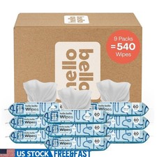 Fragrance Free Baby Wipes Ultra Gentle Sensitive Skin 540 Count 9 Packs New