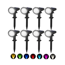 Solar Lights Outdoor Waterproof IP68，3 Lighting Modes，Solar Spot Lights Outdo...