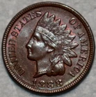 Uncirculated 1888 Indian Head Cent, Attractively Toned specimen.