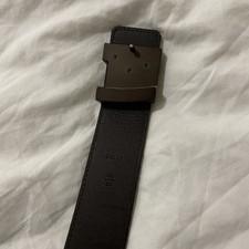 Louis Vuitton Men's Check Pattern Brown Belt Size 34