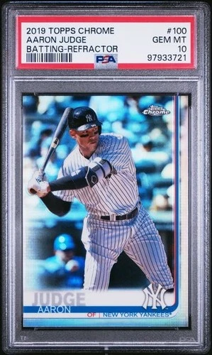 Aaron Judge 2019 Topps Chrome #100 PSA 10 GEM MT New York Yankees REFRACTOR