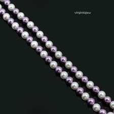 "Heuksando" Natural South Sea 8.00 MM Lavender & White Tahitian Pearl Strand 15"