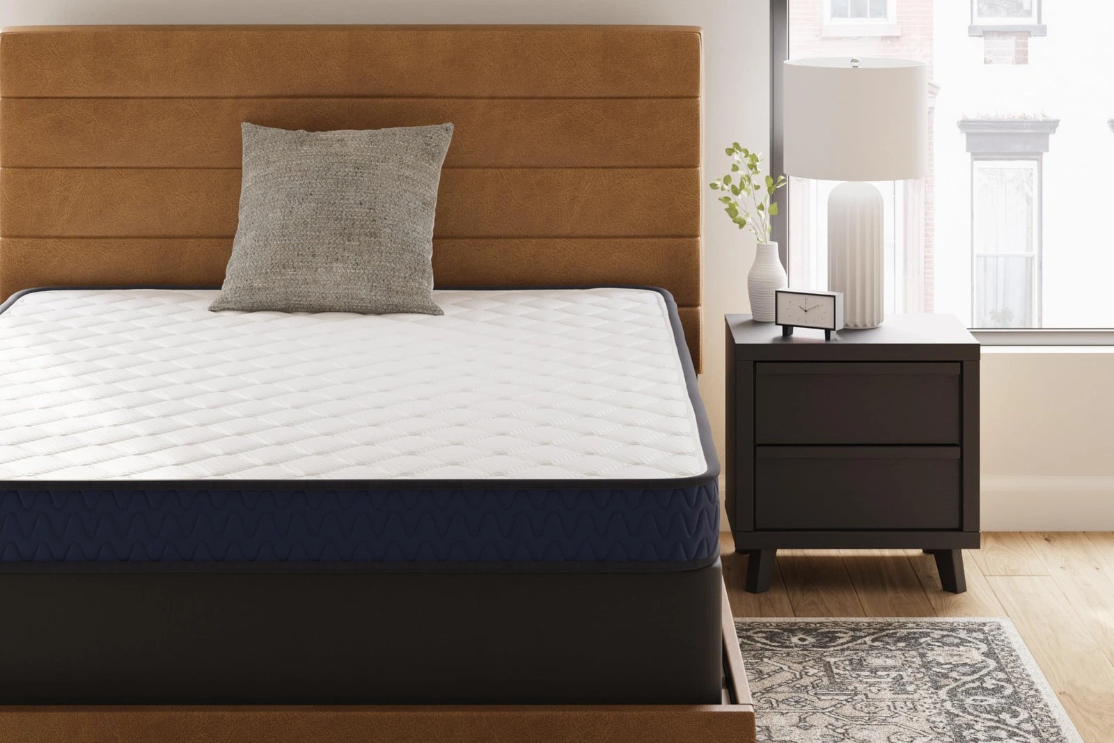 Budget Friendly Twin Mattress Firm Supportive Comfort Soft Quilt Cover 38X74.5