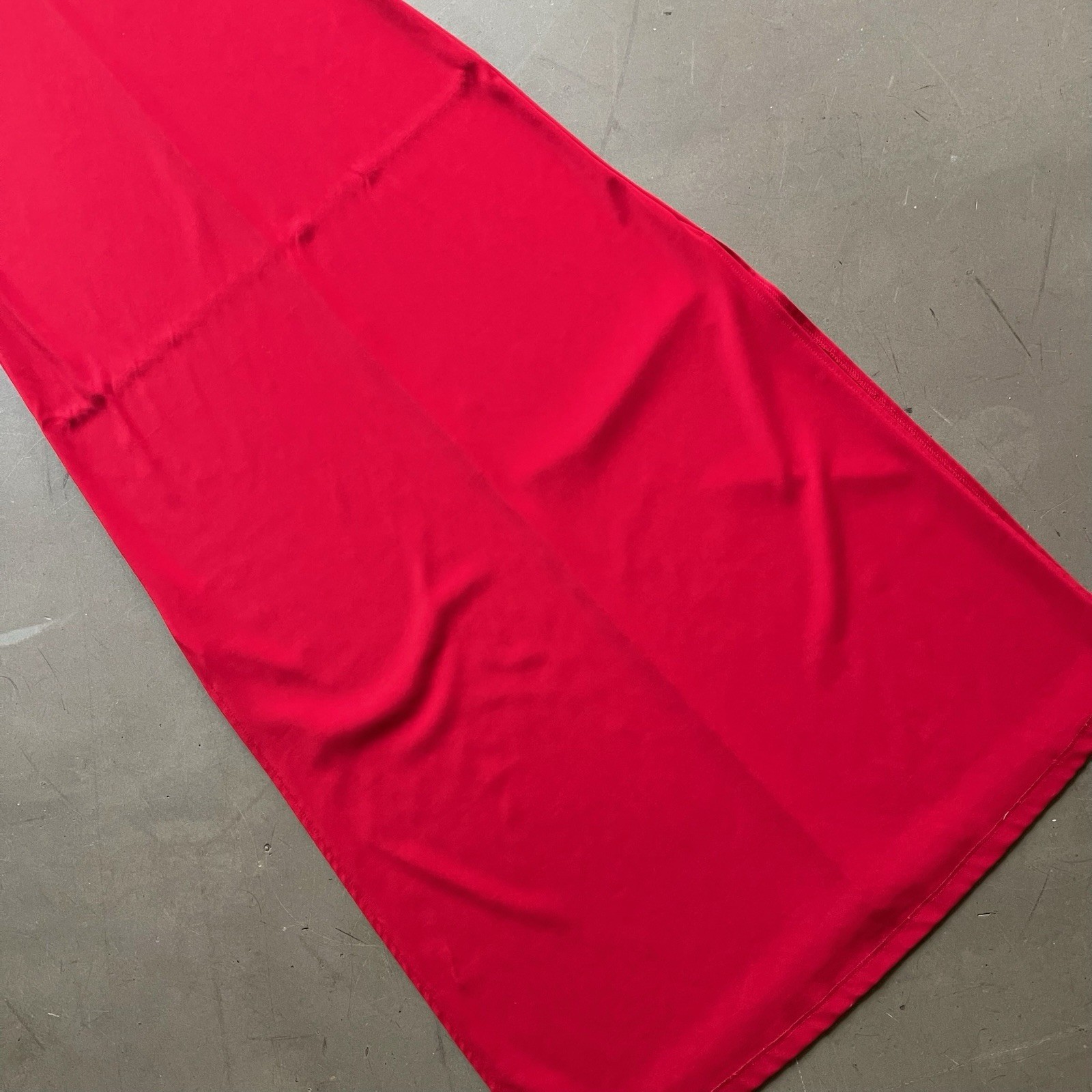 Gianni Versace Red Maxi Dress Strappy Sleeveless Logo Silver Medusa Accent M thumbnail 7