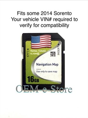 2014 Sorento GPS DATA Navigation SD Card U.S Map Part 96554-1UAA0
