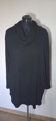 schwarzer Damen Longpulli Pullover mit weitem Kragen Gr. XL, Z Supply