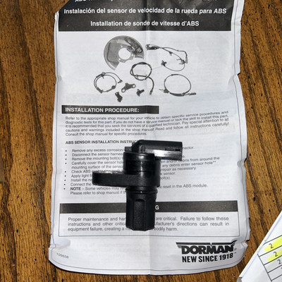 ABS Wheel Speed Sensor Dorman 970-012