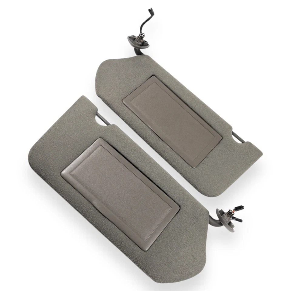 2000-2005 Chevy Impala & Monte Carlo Driver & Passenger Side Sun Visor Pair Gray - Image 3 of 4