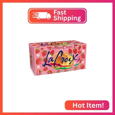 La Croix Sparkling Water, Strawberry Peach, 12 Fl Oz (pack of 8)