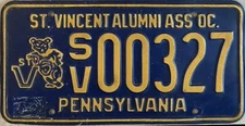 2003 Pennsylvania UNIVERSITY License Plate EXPIRED